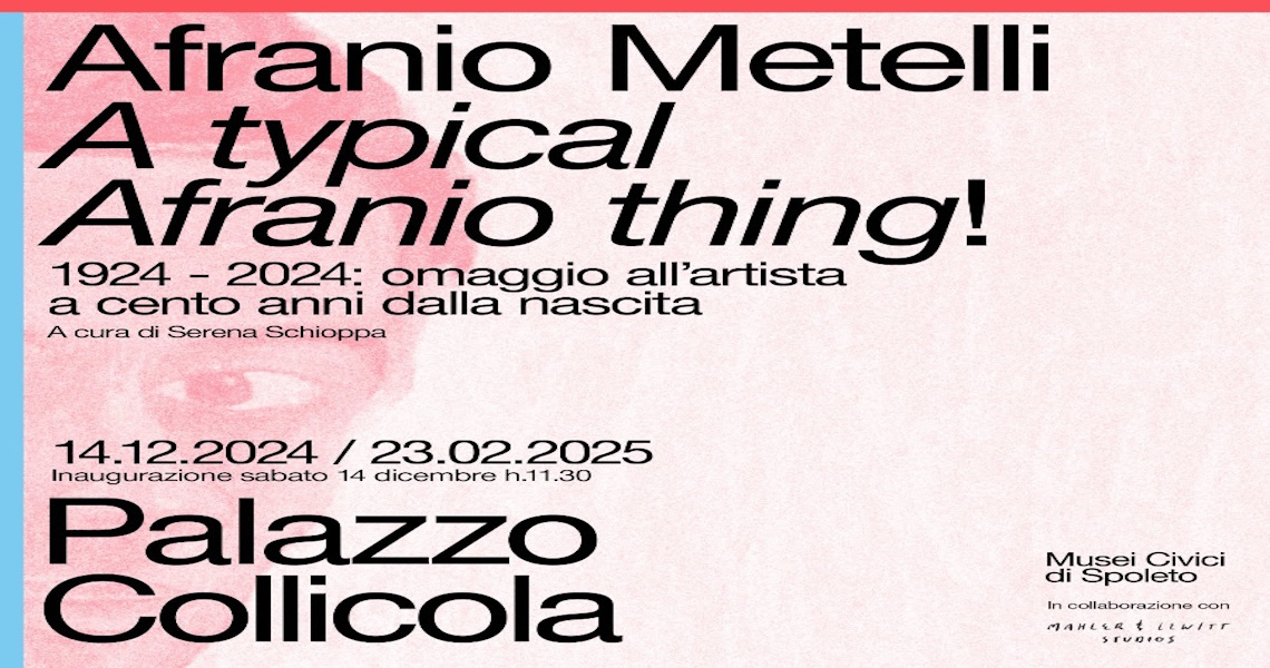 playbill Afranio Metelli - A Typical Afranio Thing! - Spoleto